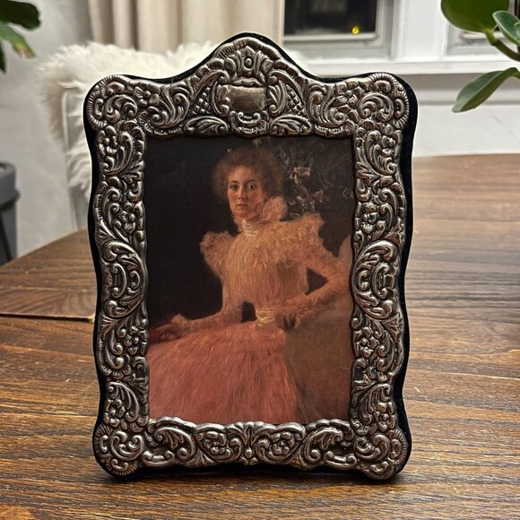 Silver Leaf Picture Frame with Gustav Klimt Print - Picture 7 of 16